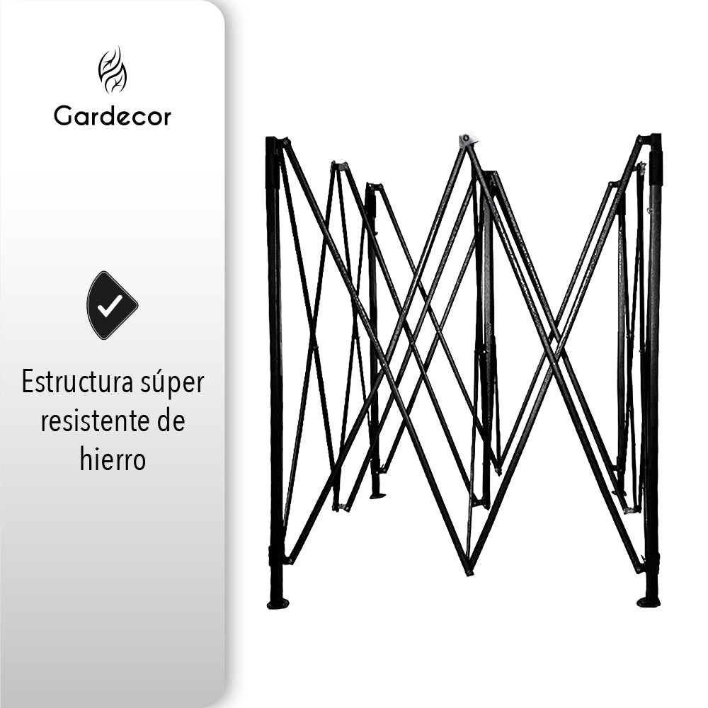 TOLDO TIPO CARPA 3X3 COLOR AZUL CON FUNDA