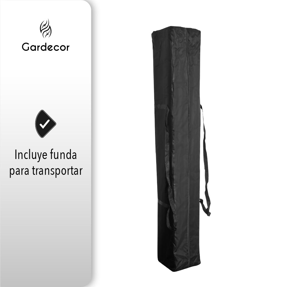 TOLDO TIPO CARPA 3X3 COLOR AZUL CON FUNDA