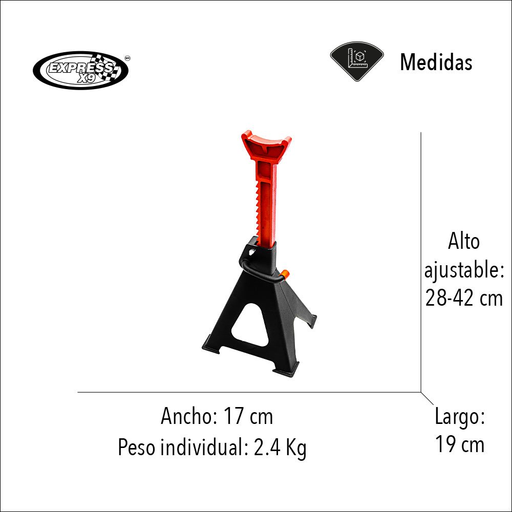 2 TORRES PARA AUTO CON CAPACIDAD DE 3 TONELADAS