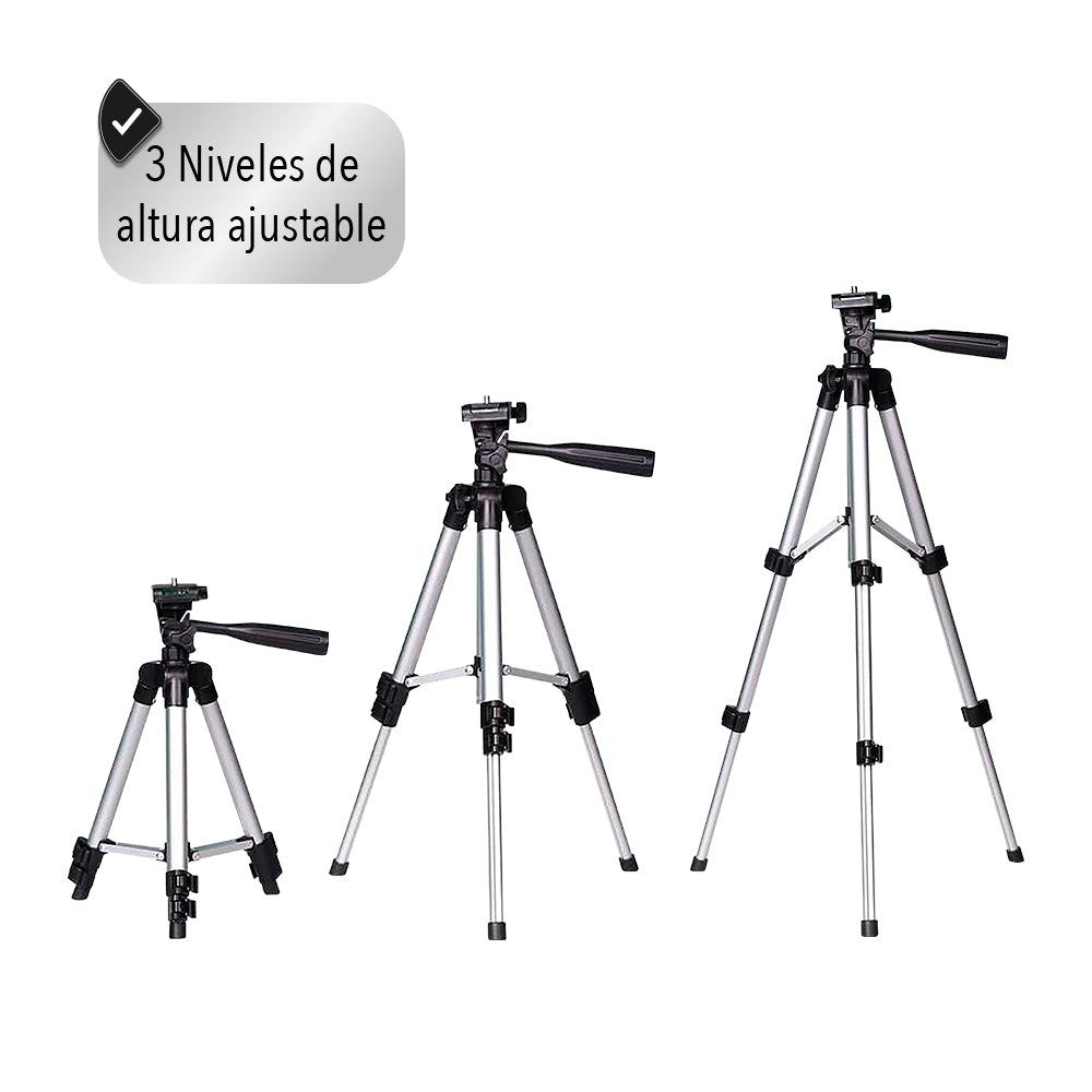 TRÍPODE CON SOPORTE PARA CELULAR