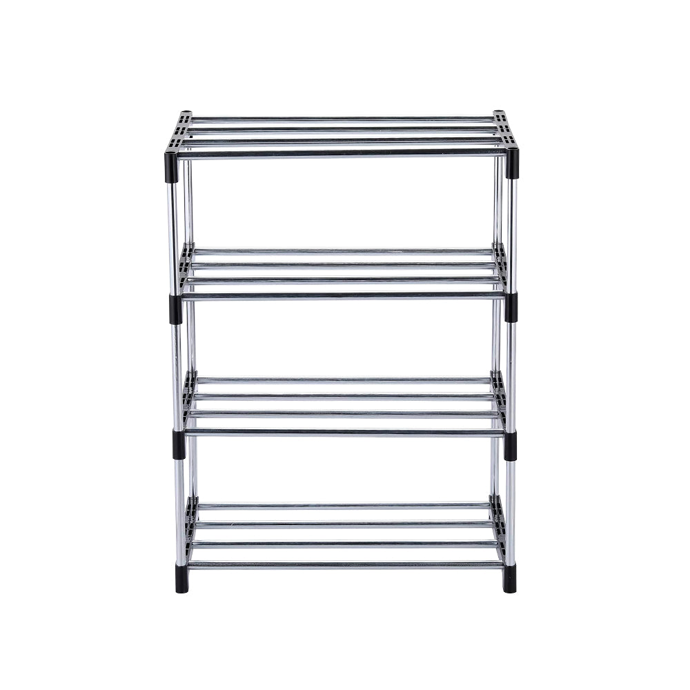 ZAPATERO ORGANIZADOR METÁLICO 4 NIVELES 8 PARES