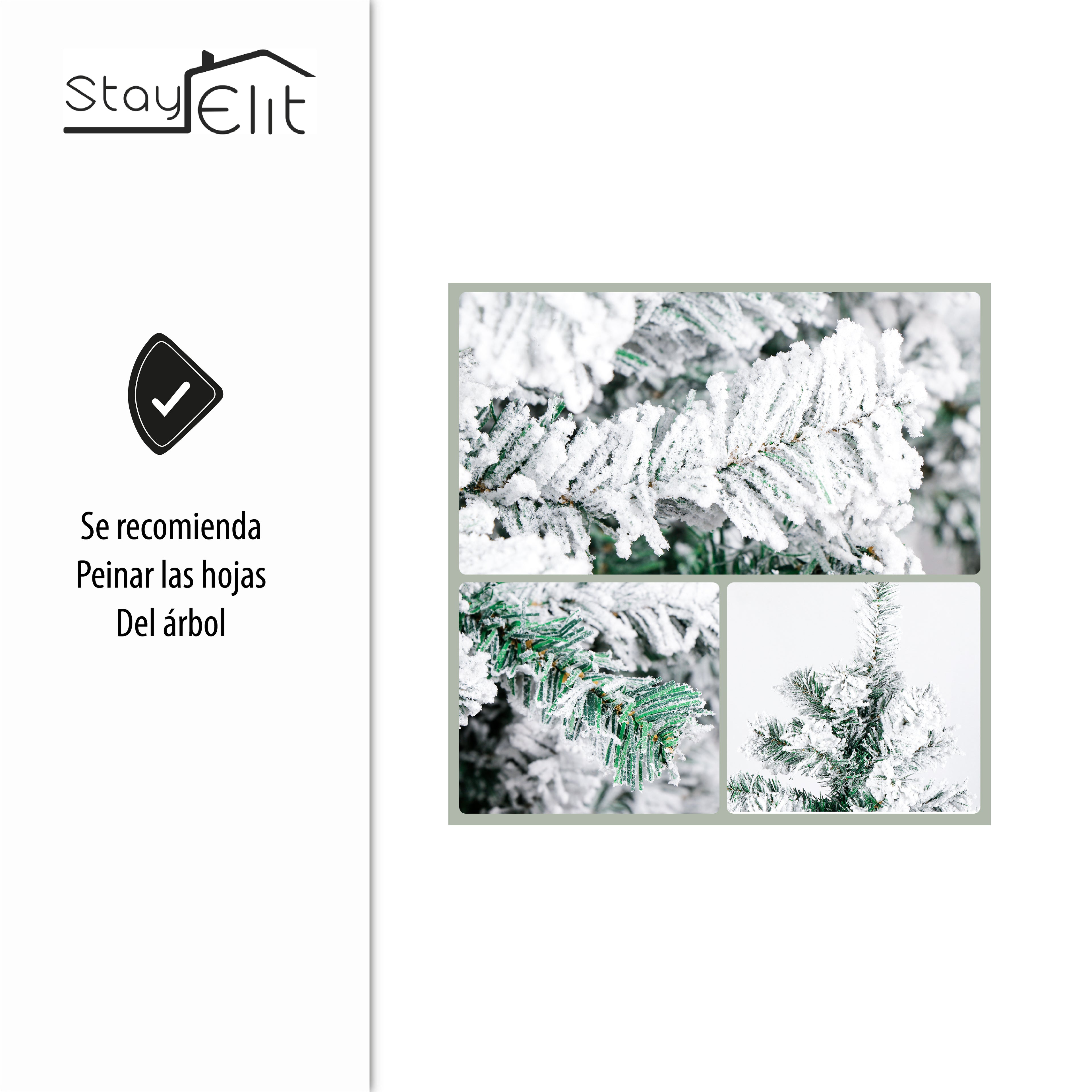 ÁRBOL ARTIFICIAL DE NAVIDAD NEVADO 1.70 (SALDOS)